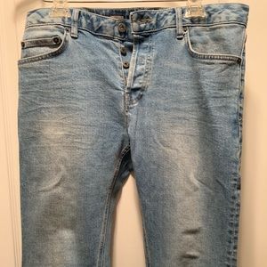 Top man Blue Stretch slim fit jeans size 34 waist